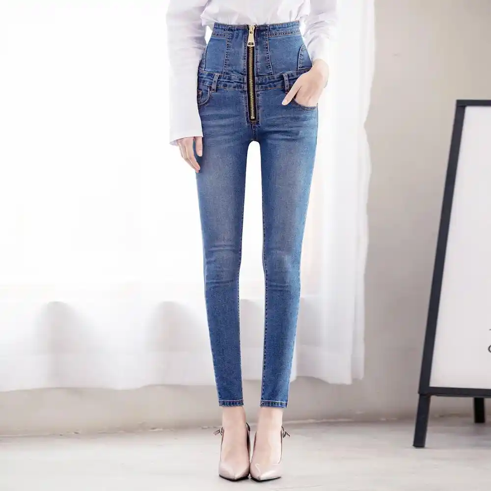 super high waisted denim jeans