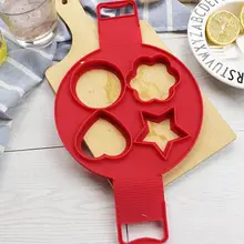 

Silicone Pancake Mold Four Hole Star Heart Patterned Omelette Pancake Mold Baking Tools Kitchen Supplies Egg Tool