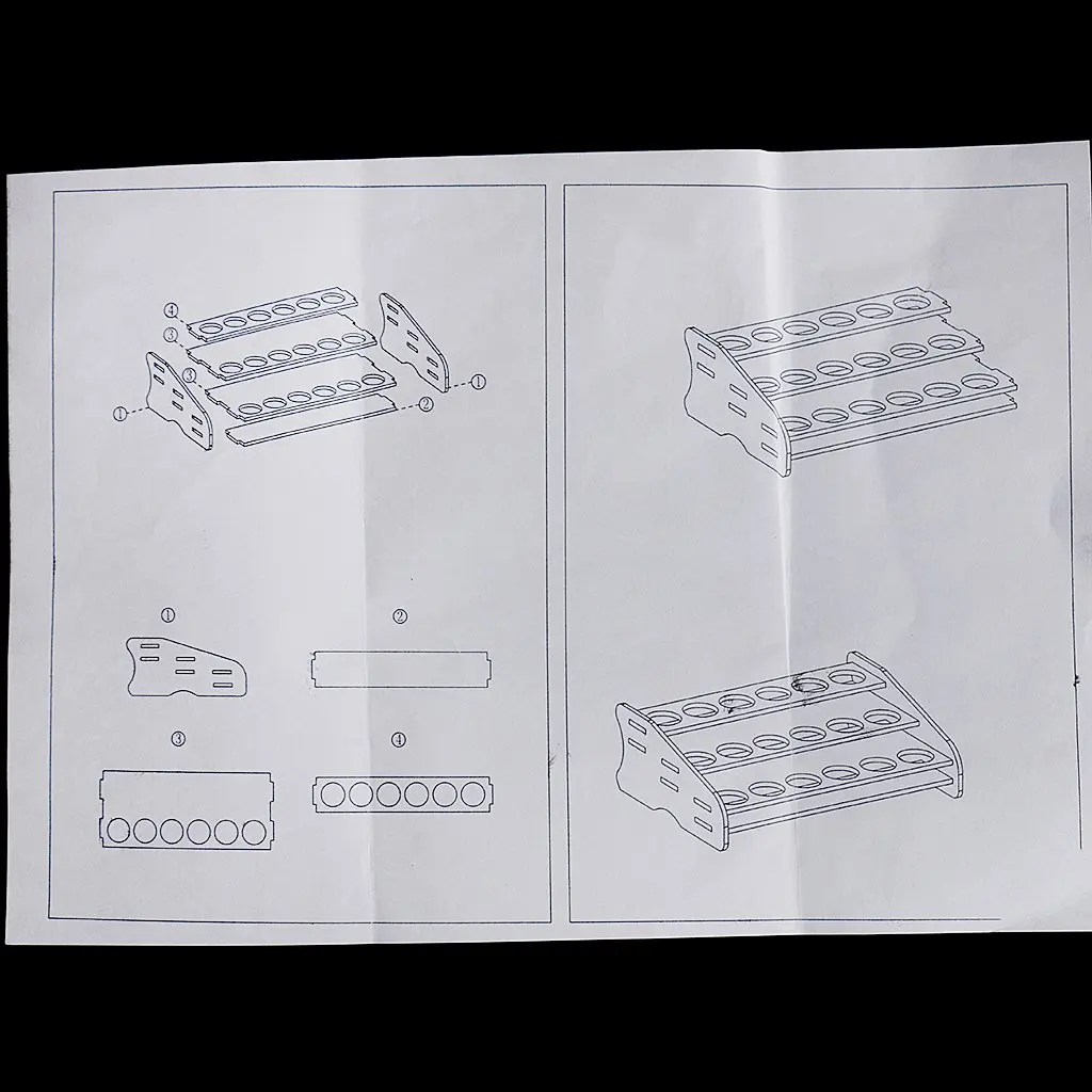 Деревянная подставка для рисования DIY инструменты пигменты стойка хранения
