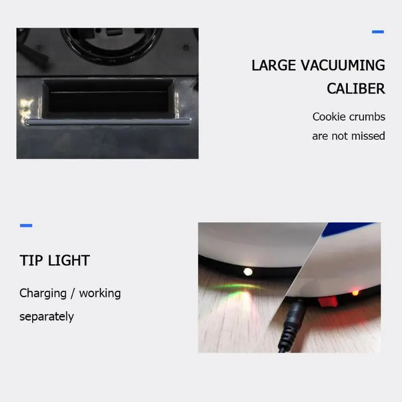 2 In 1 Rechargeable Floor Sweeping Robot Dust Catcher Household Intelligent Induction Floor Sweeping Robot Vacuum Cleaner Mop