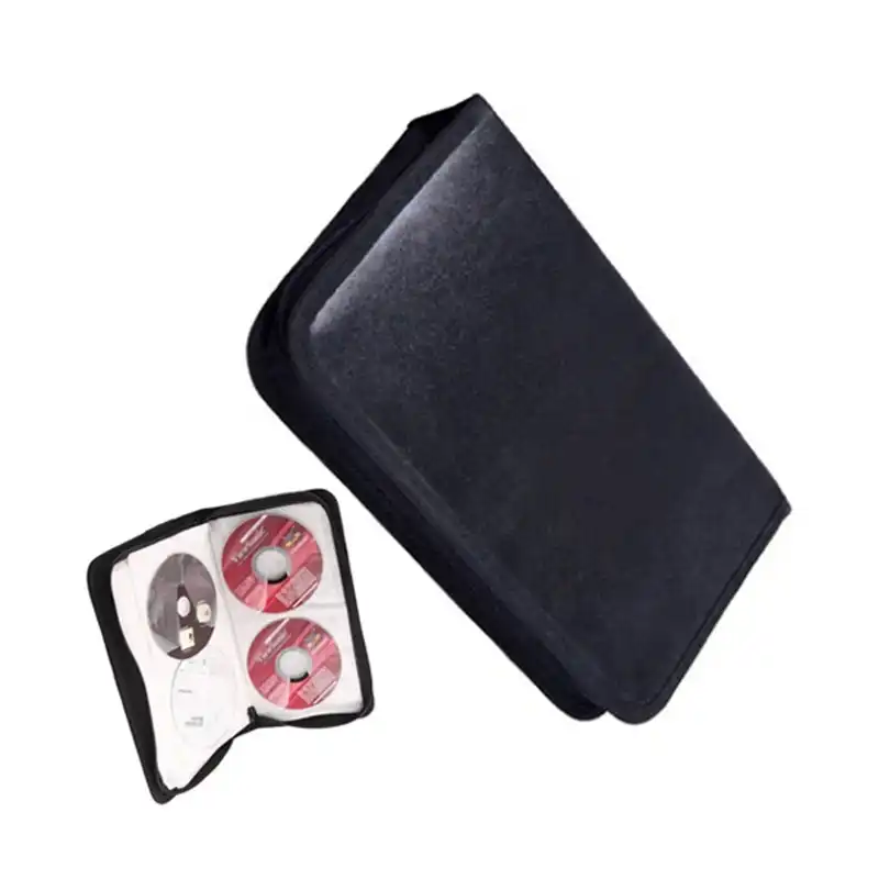 Новый черный 80 Диск Кожа CD сумка высокого класса PU Имитация автомобиля VCD