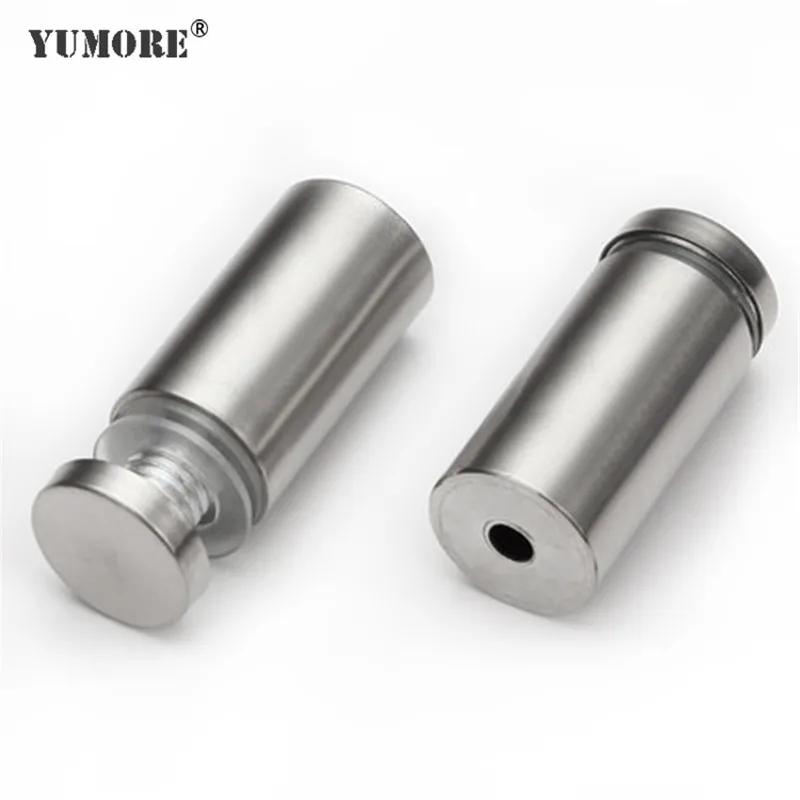Yumore 50pcs Lot 16mm Billboard Advertising Standoff Stainless Steel Hollow Glass Fixing Screw Fasteners Sign Standoff Spacer Fastener Straps Fastener Wirefasten Packaging Aliexpress