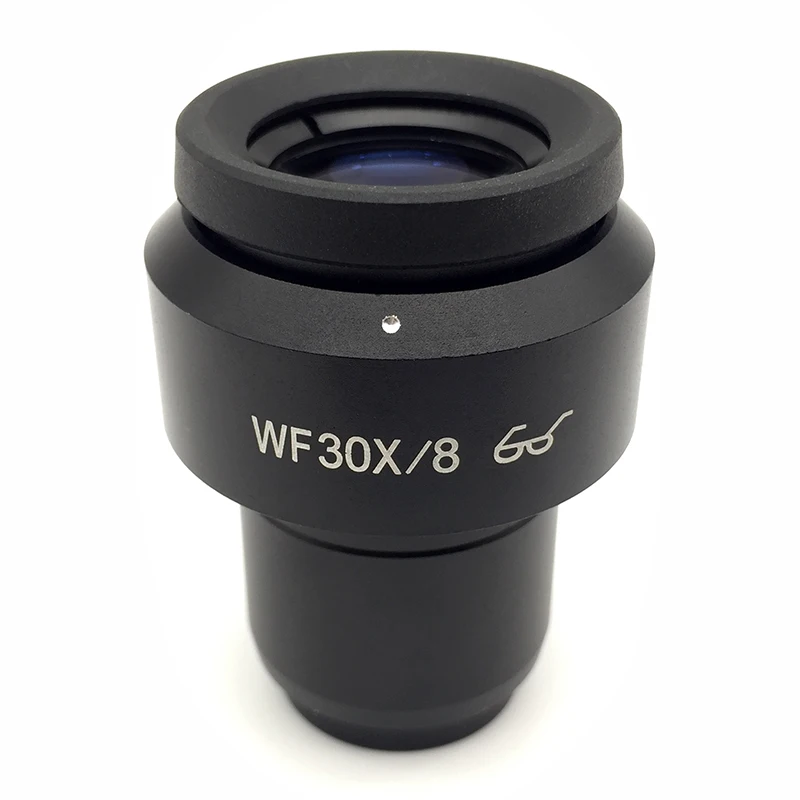 1 pcs Wide Field WF30X/8 High Eye-point Eyepiece Plan Diopter Adjustable f/ Stereo Microscope Mounting Size 30mm Field View 8mm