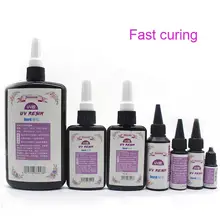 DIY Craft Strong Glue Ultraviolet UV Resin Cure Solution Quick-drying Sunlight Activated Adhesive Glue Hard Curing Resin Gel
