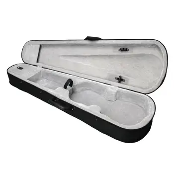 

Portable Triangle Shape 4/4 Size Violin Case with Silver Gray Lining Durable 4/4 Violin Fiddle Gig Bag Carrying Case