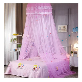 

Children Elegant Tulle Bed Dome Bed Mosquito Net Canopy Circular Round Dome Bed Tent Insect Reject Mosquito Net