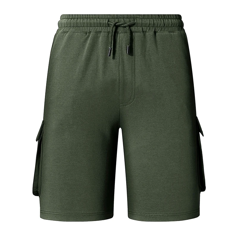 

New Men Summer Solid Beach Shorts Homme Shorts Mens Boardshorts Bodybuiding Basketball Men's Sportswear Multi Pockets