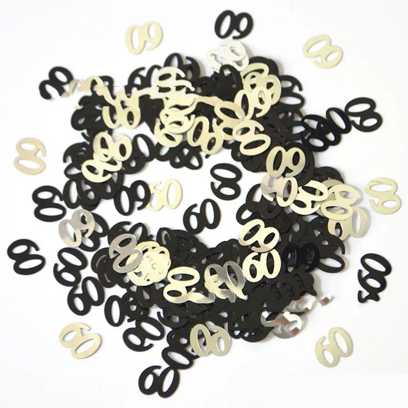 

Digital Sequins Birthday Confetti Decoration party Age 16 Age 18 Age 50 Age 60