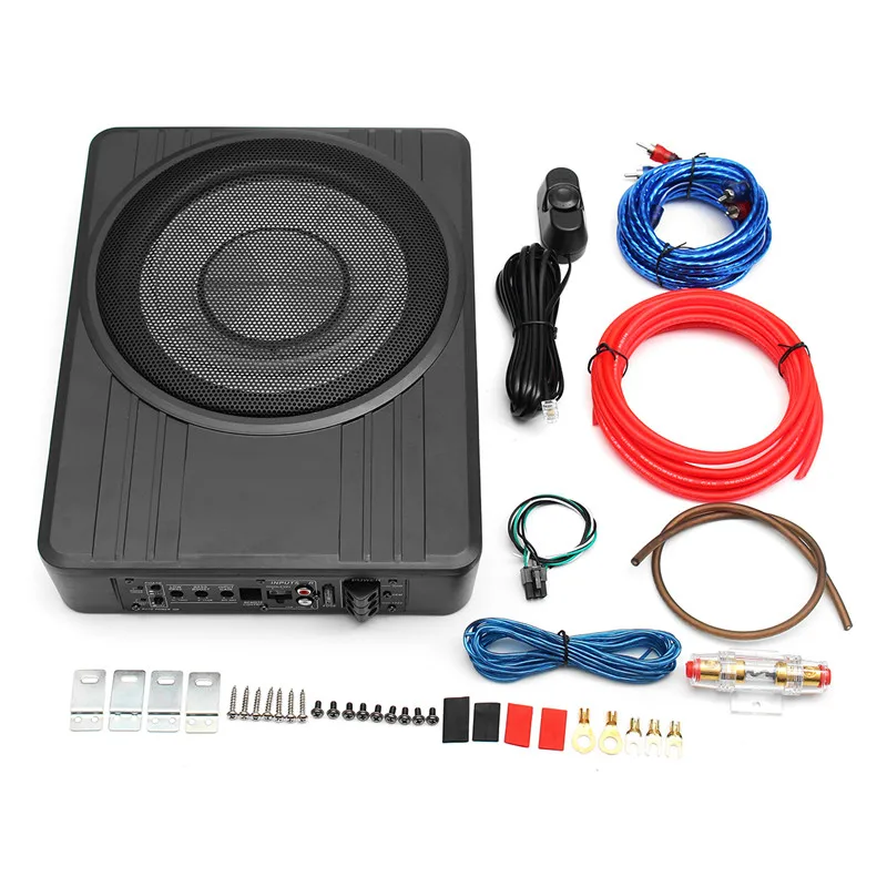 10 pulgadas 600 W delgado bajo el asiento altavoces de coche activo Subwoofer amplificador de graves caja de altavoz amplificador de coche Subwoofer 10 pulgadas 600 W delgado bajo el asiento altavoces de coche activo Subwoofer amplificador de graves caja de altavoz amplificador de coche Subwoofer