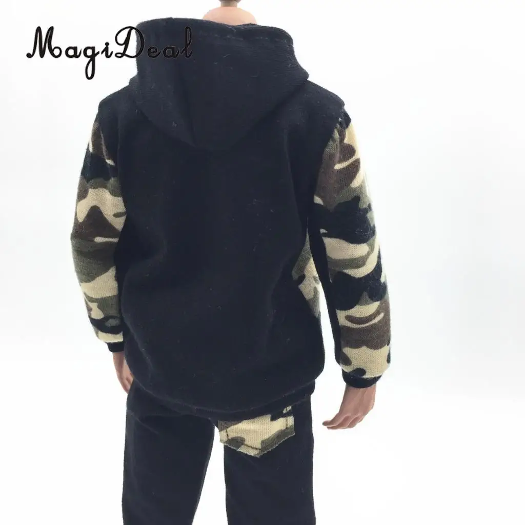 Мужской кукольный Топ MagiDeal в масштабе 1/6 толстовка с капюшоном пуловер брюки