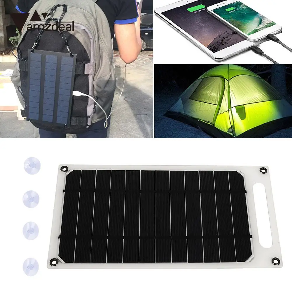 Solar Panel Camping 5V 10W Durable Solar Charger Panel Phone Charger