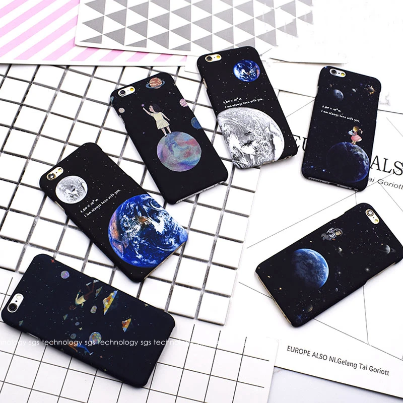 Чехол для телефона KISSCASE Moon Space iPhone 7 8 6 6s Plus 5 5S SE милые Чехлы |