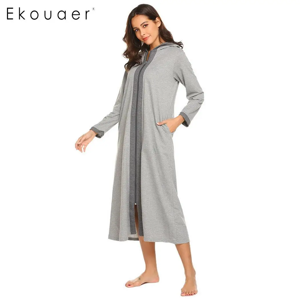 sweatshirt robe with zipper