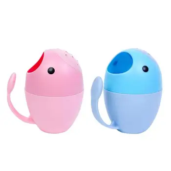 

Cute Cartoon Egg Shaped Baby Bathing Cup Bailer Newborn Kids Shower Shampoo Cups Infant Bath Water Spoon Water Play Cup for Baby