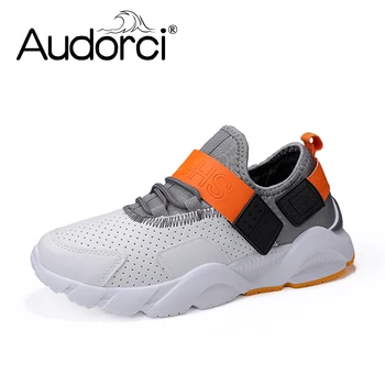 

Audorci 2019 Spring Men's Casual White Shoes Breathable Fashion Man Mesh Sneakers Male Outdoor Comfortable Flats Shoe Size 39-44