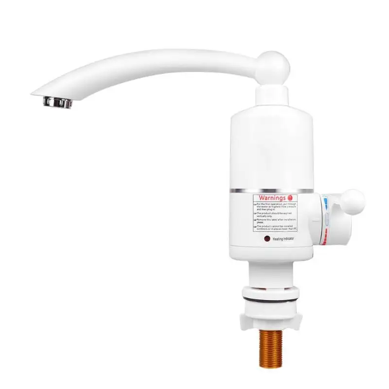 

3000W 220V Instant Tankless Electric Heating Water Heater Tap Hot Cold Water 360 Degrees Kitchen Faucet EU Plug