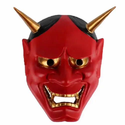 Винтажный Японский буддист злой они но маска хання Хэллоуин костюм ужас маска