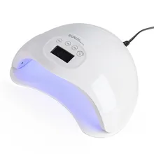LAMPNAIL SUN5 Plus 48 Вт двойная УФ светодиодная лампа сушка ногтей; уход всех типов гель большое пространство УФ лампа 30 s/60 s/99 s таймер ЖК-дисплей