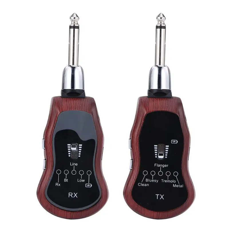 

Guitar Wireless System Transmitter+Receiver for Guitar Violin Instrument Electric Instrument Built-in 5 Effects ReceiverTool