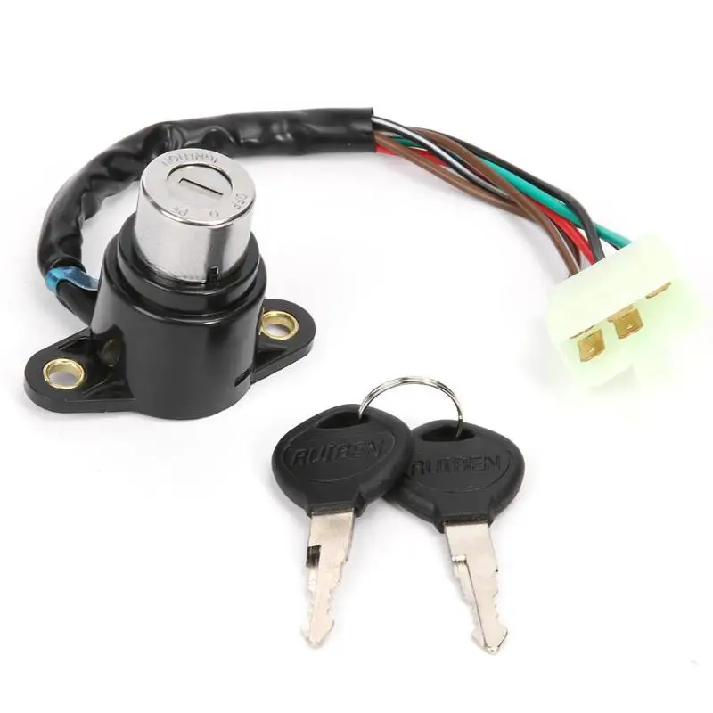 

VODOOL Original Motorcycle Ignition Switch With Wire + 2 Key For Honda CB125 CM400 CM450 Motor Accessories Motorbike Ignition