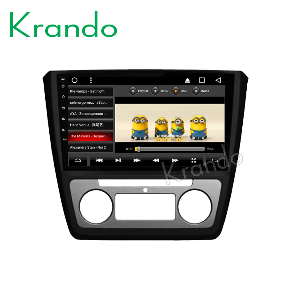 Flash Deal Krando Android 8.1 10.1" IPS Full touch car Multmedia system for Skoda YETI 2009-2013 audio player gps navigation wifi 1