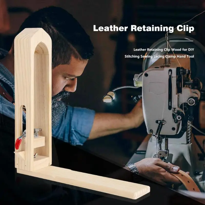 

Leather Retaining Clip Wood Table Desktop for DIY Stitching Sewing Lacing Treatments Craft Pony Horse Clamp Hand Tools