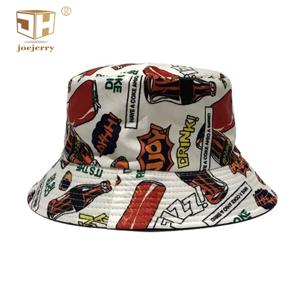 

JOEJERRY Cartoon Bucket Hat Hip Hop Bob Harajuku Hat Men Women Fisherman Hat Summer Sun Caps Unisex