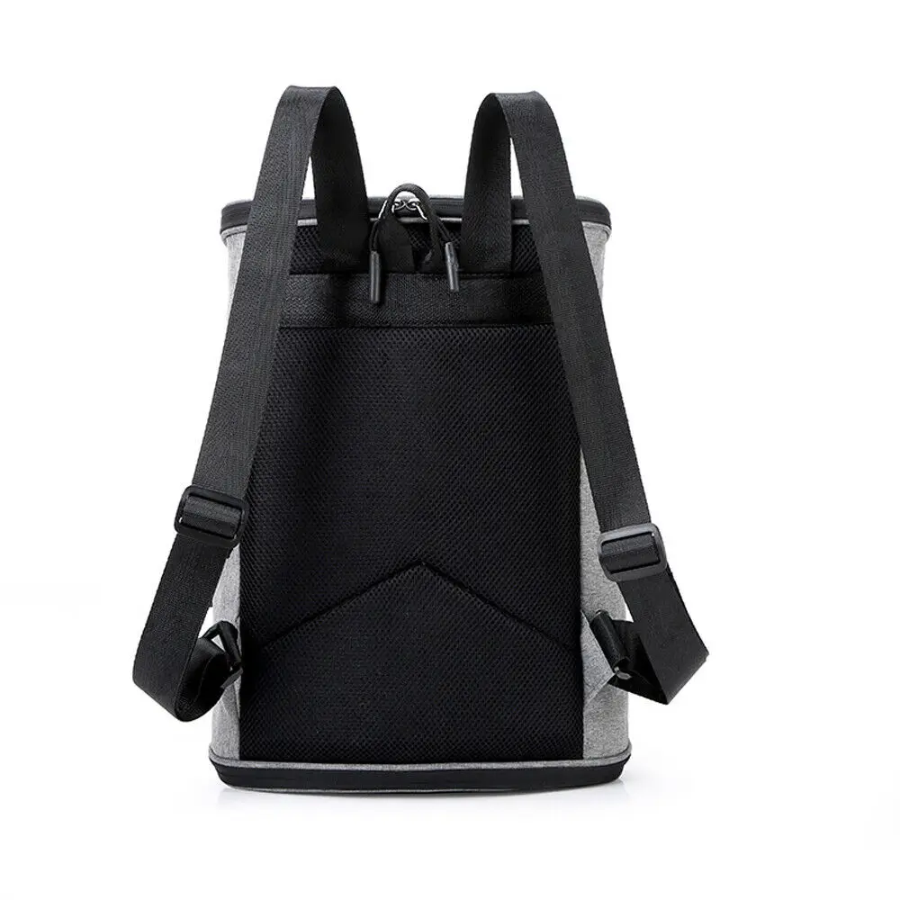 Anti-theft men's fashion backpack personality solid color add USB and charging port laptop bag