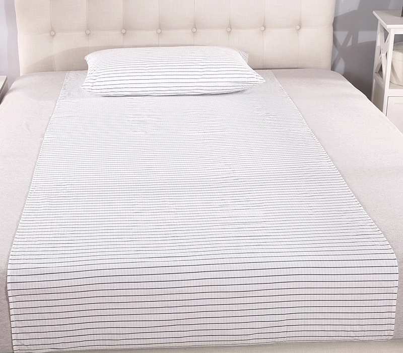 Grounded Half bed sheet 90*265cm Earthing with Grounding Connection Cord-Silver Antimicrobial Conductive earthing mat earthing bedsheet