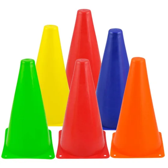 US $8.64 Promotion 6pcs Colorful Plastic Slalom Roller Skating Pile Mini Cones Traffic Signs Marks