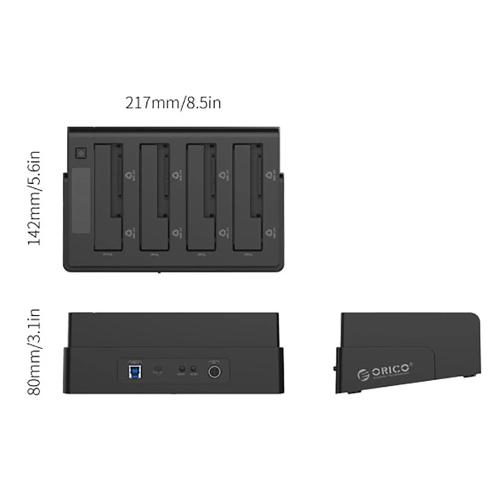 ORICO 6648US3 4-Bay USB 3,0 2,5/3,5 дюймов SATA внешний жесткий диск HDD док-станция Док-станция для Off-line с настраиваемым потоком воздуха, клон kayfun док-станции