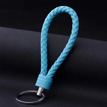 

Novel Cartoon Handmade Knitting Car Keychain Car Key Ring About 12.5 * 3.2CM/4.92 * 1.26in Opp Packaging Leather + Zinc Alloy