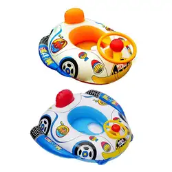Милые детские надувные сиденья Плавание ming кольцо бассейн помощи тренер плавательный круг лодка летние водонепроницаемые забавная