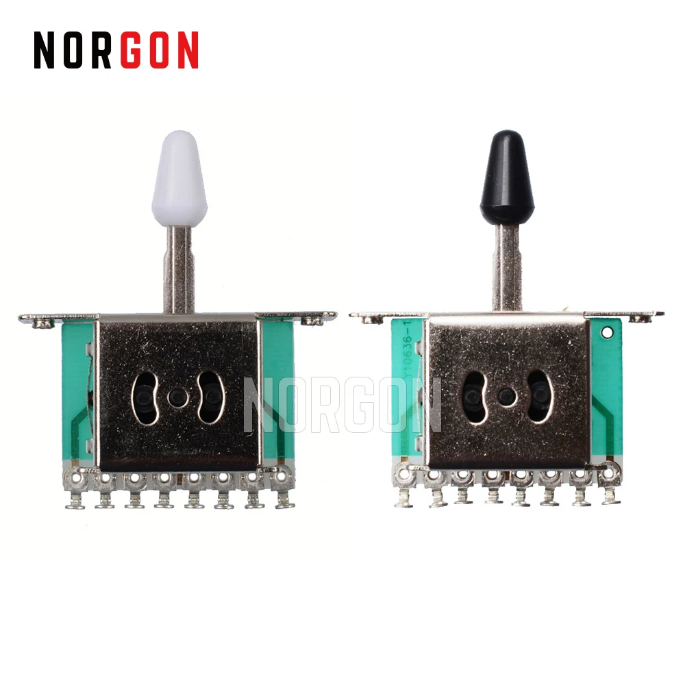 

Norgon Electric Guitar Toggle Switch Pickup Selector Lever Switch Rhythm Treble Washer 5 Way Accessories Parts Knobs