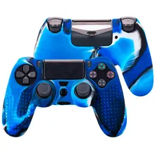 OcioDual силиконовый чехол для sony Игровые приставки PS4/Slim/Pro Tricolor Blue гель Dualshock случае Dualshock4 резиновая