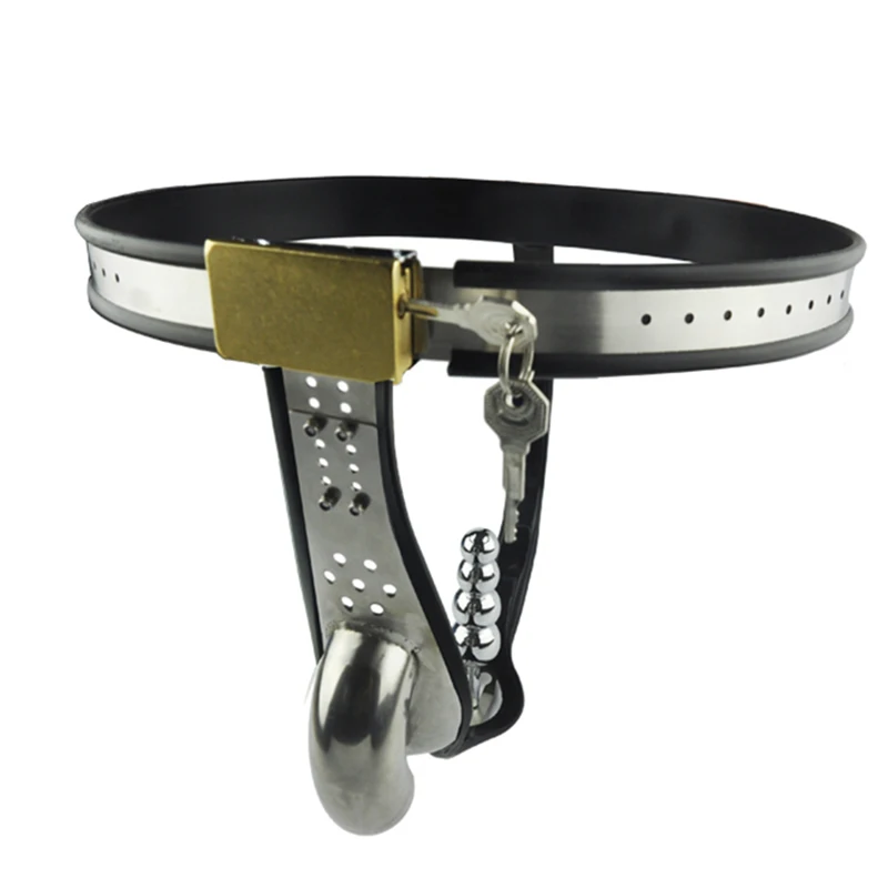 Hot Male Chastity Belt Sex Toys Men Cock Cage Stainless Steel Pants Penis Lock Adjustment Sleeve | Красота и здоровье