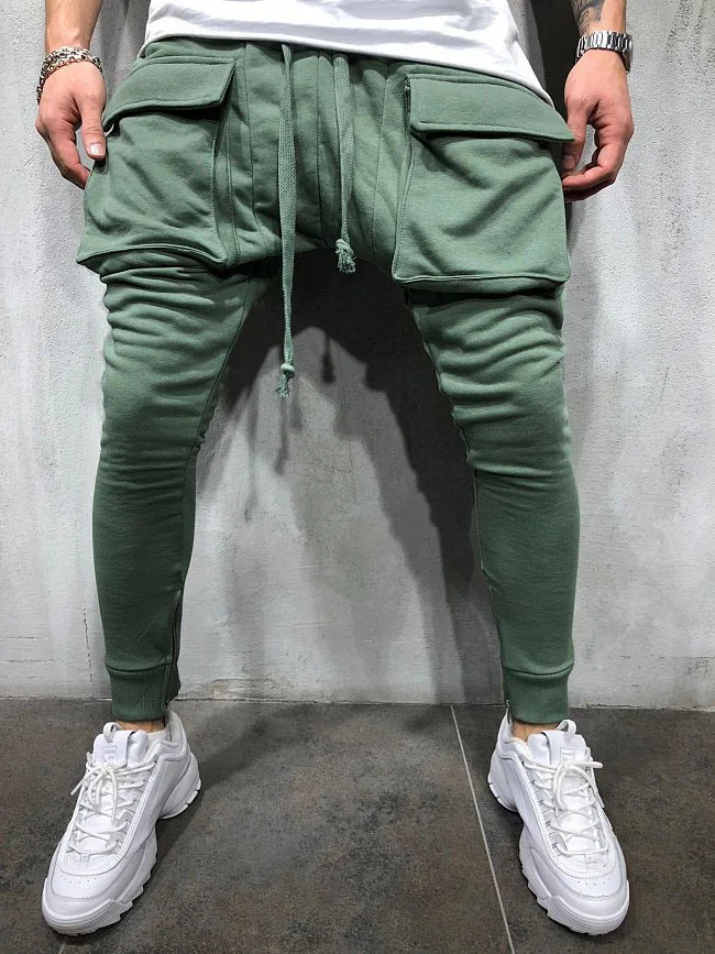 2019 Mens Haren Pants For Male Casual Sweatpants Hip Hop Pocket Streetwear Trousers Men Clothes Brand  Track Joggers Man Trouser