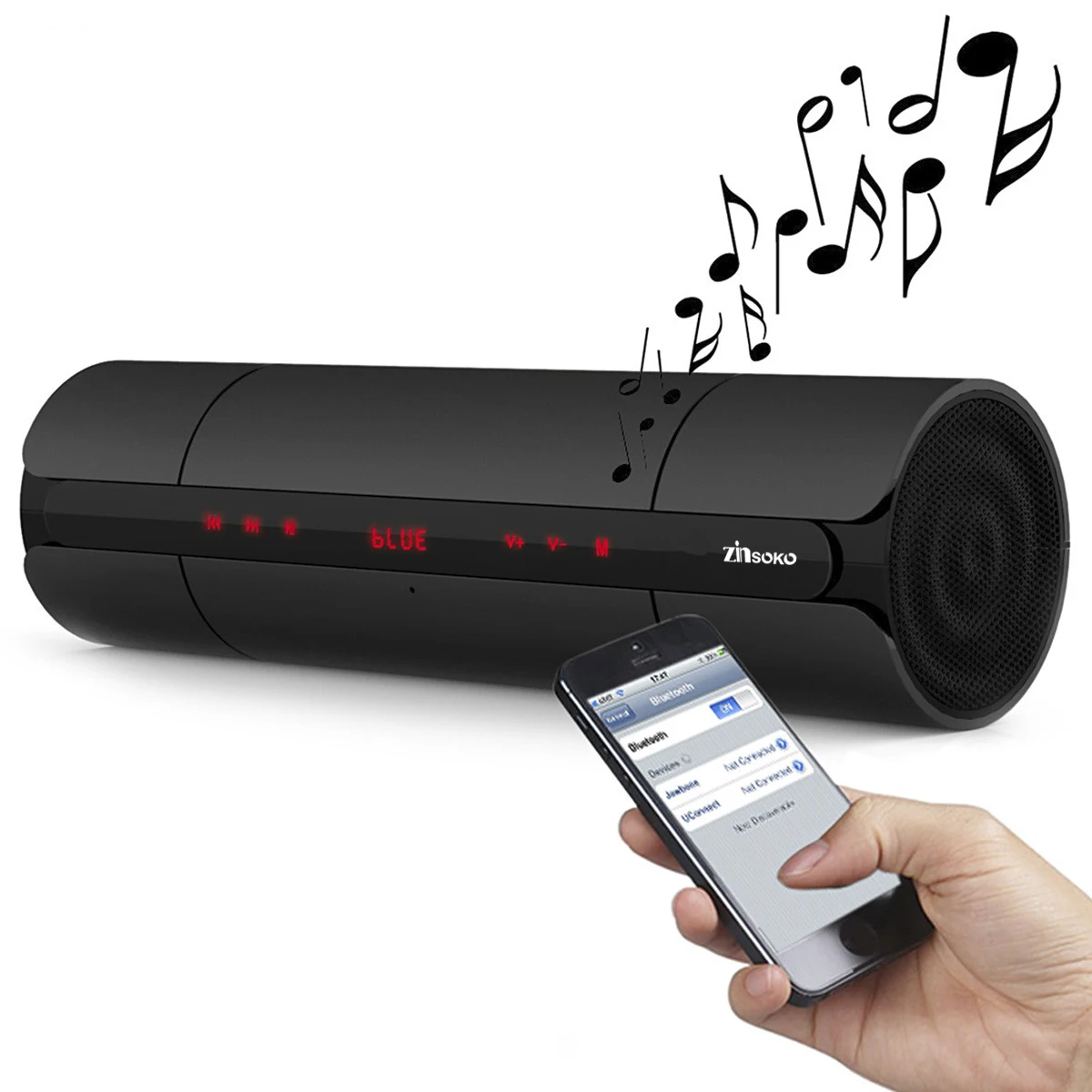 Zinsoko KR-8800 многофункциональный портативный Гладкий беспроводной Bluetooth V4.2 динамик