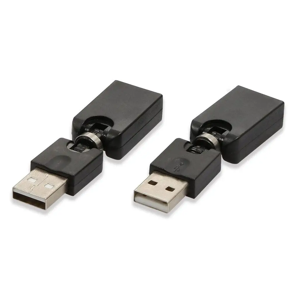 

360 degrees Swivel Adjustable Angle USB 2.0 Male to Female Adapter Cable Converter Free Shipping