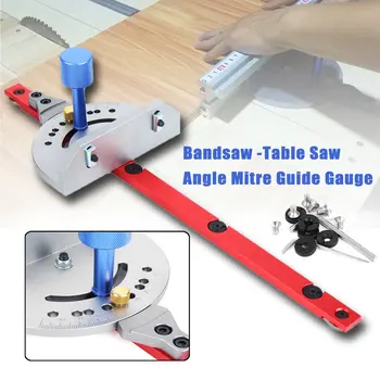 

New-1Pcs Miter Gauge Wood Working Tool For Bandsaw Table Saw Router Angle Miter Gauge Guide Fence Woodworking Machinery Parts