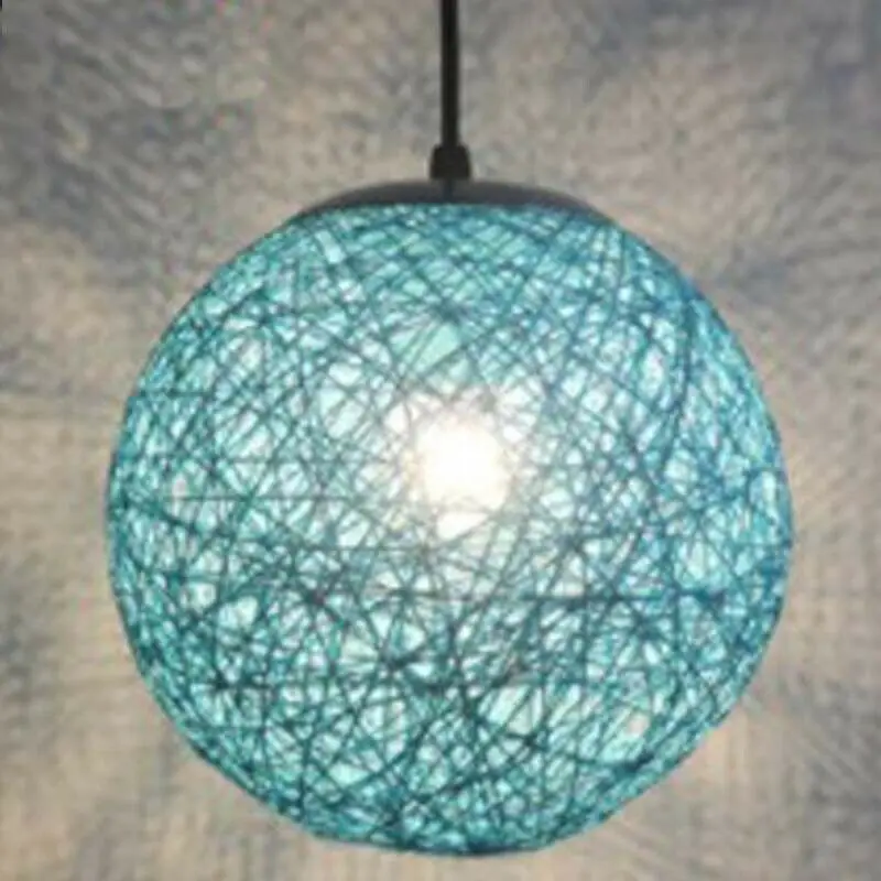 Rattan Dome Ceiling Light Shade Natural Hand Woven Pendant Light