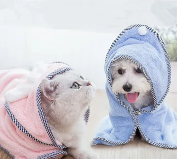 

Dog Towel Cat Bath Towel Strong Absorbent Pet Towel Bath Towel Dog And Cat Bathrobe Blanket Dual-Purpose Pet Products
