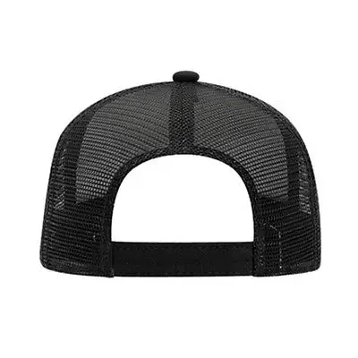 Cotton Flannel Trucker Hat with Adjustable Mesh Back Justin Bieber SOLID BLACK Baseball Caps