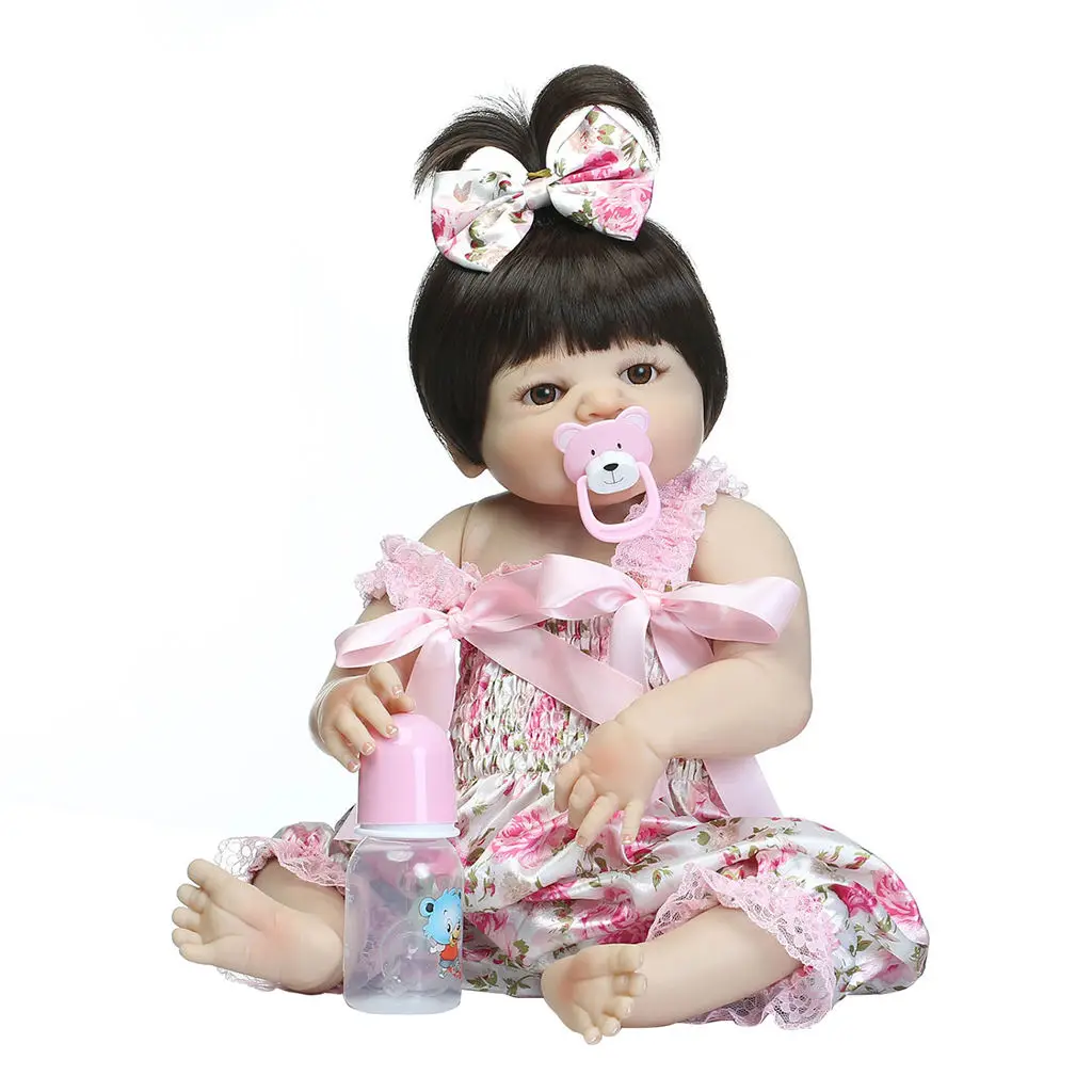 

Npk Girl Doll Reborn Baby Full Silicone Vinyl Body Children Play House Toys Bebe Gift Boneca Reborn Toys For Children