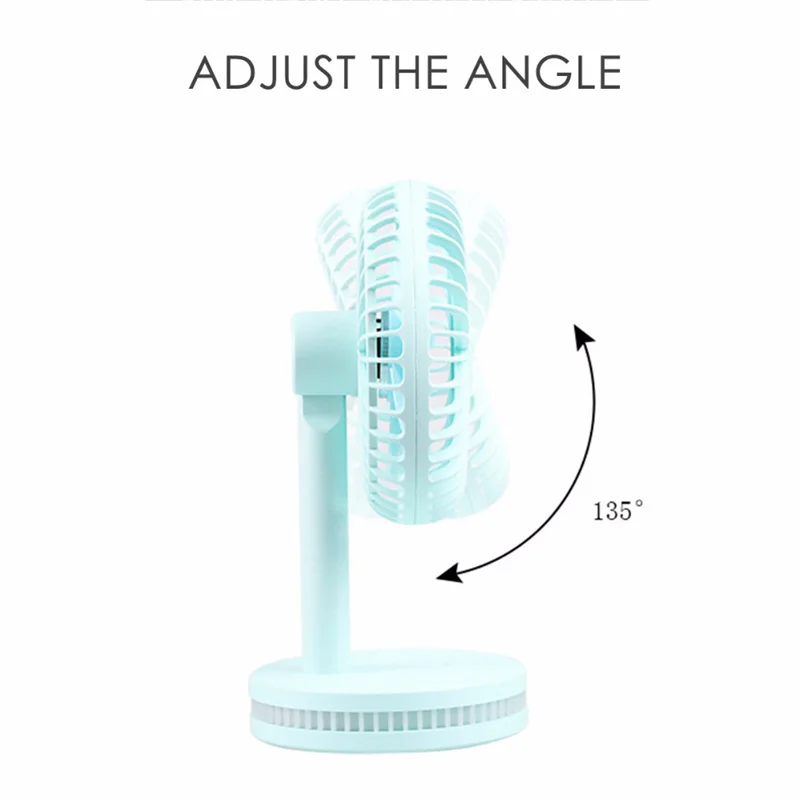 

Colorful Mini USB Night Light Rechargeable Air Cooling Fan Clip Desk Fan Dual Use Home Student Dormitory Bedside Portable Desk