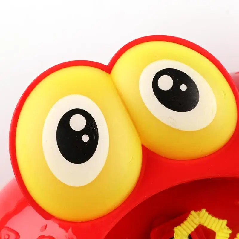 Electric Crab Bubble Machine Bathtub Bubble Maker Light Music Baby Bath Soap Machine Toys Swiming Blower Toy Water Fun For Kids