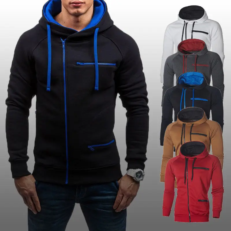 Men's Autumn Winter Hoodie Hooded Sweatshirt Coat Jacket Outwear Jumper Men Warm Jacket Men's Autumn Winter Hoodie Hooded Sweatshirt Coat Jacket Outwear Jumper Men Warm Jacket