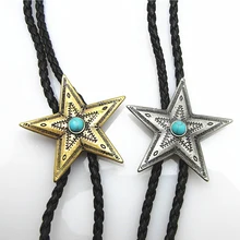 Новое поступление Синий Бирюзовый Звездный Галстук боло персонализированные модные мужские галстуки аксессуары галстук Боло s футболка Галстук боло s