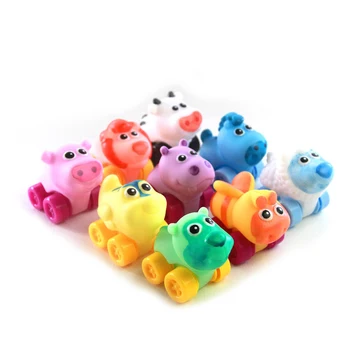 

6Pcs Bath Toy Infant Bath Car Toys Little Rubber Floating Bath Time Fun Water Pool Toys for Kids Babies (Random Color)