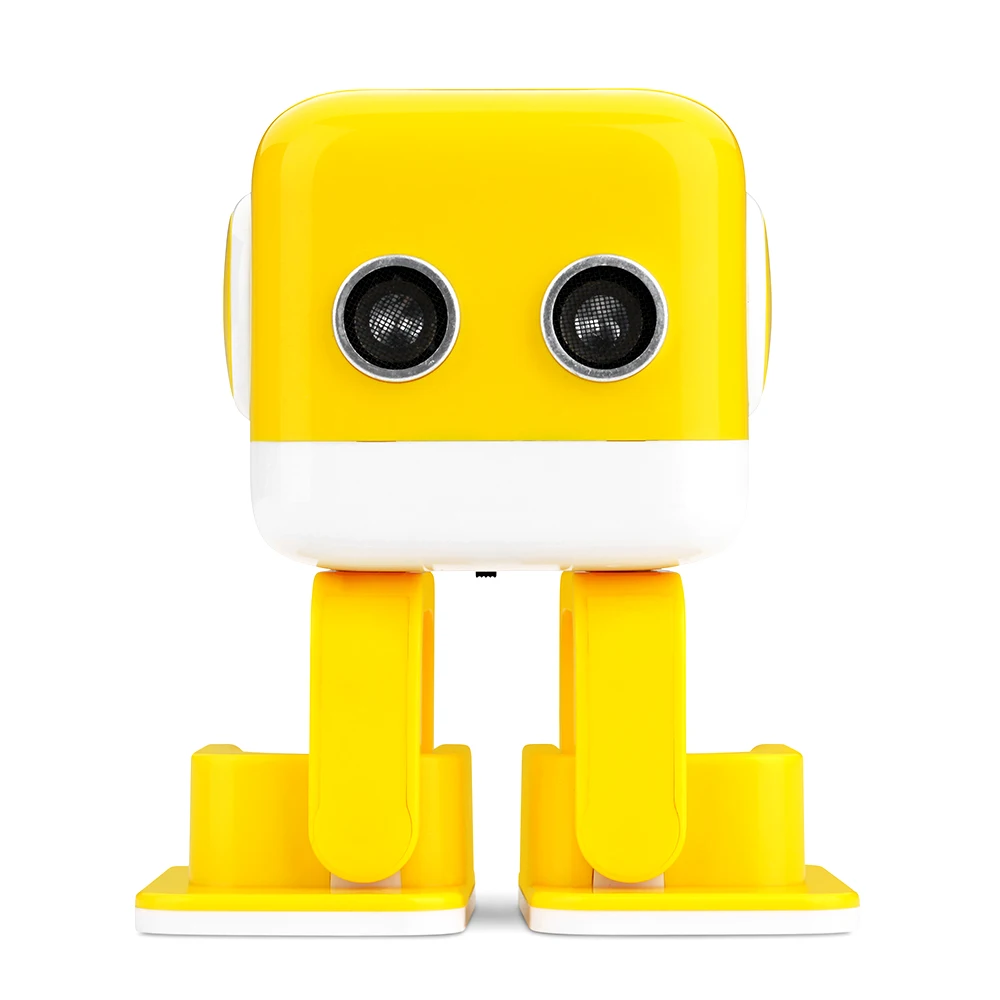 WLtoys F9 Cubee APP التحكم ذكي الرقص فتة RC روبوت RTR-الأصفر/الأزرق روبوت هدية للأطفال الترفيه الموسيقى اللعب
